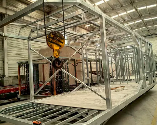 Discussion on the Main Frame Design and Welding Processes for Space Capsule Container Houses