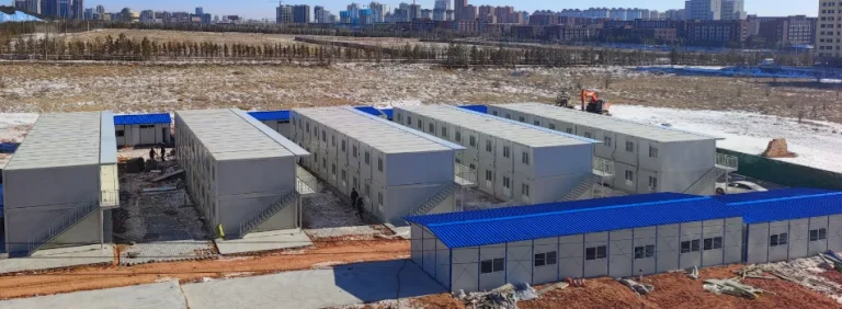 Application of container housing construction sites